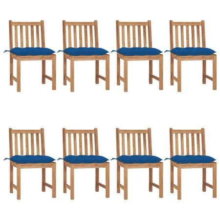 Garden chairs 8 units solid teak wood with cushions by vidaXL, Garden chairs - Ref: Foro24-3073167, Price: 904,48 €, Discount: %