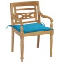 Batavia Stühle 6 Einheiten aus massivem Teakholz mit Kissen von vidaXL, Gartenstühle - Ref: Foro24-3073326, Preis: 756,61 €, ...