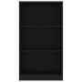3-stöckiges Regal aus schwarzem Sperrholz, 60 x 24 x 109 cm von vidaXL, Bücherregale und Regale - Ref: Foro24-800865, Preis: ...