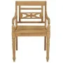 Sillas Batavia 6 unidades madera maciza de teca con cojines de vidaXL, Sillas de jardín - Ref: Foro24-3073332, Precio: 739,36...
