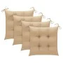 Garden chairs with cushions 4 units solid acacia wood by vidaXL, Garden chairs - Ref: Foro24-3075192, Price: 383,26 €, Discou...