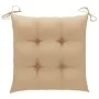 Garden chairs with cushions 4 units solid acacia wood by vidaXL, Garden chairs - Ref: Foro24-3075192, Price: 383,26 €, Discou...