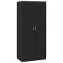 Schwarzer Sperrholzschrank 80x52x180 cm von vidaXL, Kleiderschränke - Ref: Foro24-800622, Preis: 183,05 €, Rabatt: %