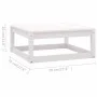 5-piece garden lounge set white solid pine wood by vidaXL, Garden sets - Ref: Foro24-3075345, Price: 250,32 €, Discount: %