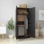 Schwarzer Sperrholzschrank 80x52x180 cm von vidaXL, Kleiderschränke - Ref: Foro24-800622, Preis: 183,05 €, Rabatt: %
