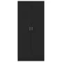 Schwarzer Sperrholzschrank 80x52x180 cm von vidaXL, Kleiderschränke - Ref: Foro24-800622, Preis: 183,05 €, Rabatt: %
