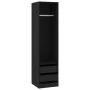 Black plywood cabinet with drawers 50x50x200 cm by vidaXL, Wardrobes - Ref: Foro24-800613, Price: 131,44 €, Discount: %