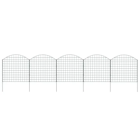 Grünes gewölbtes Gartenzaun-Set 77,5 x 78,5 cm von vidaXL, Zaunpaneele - Ref: Foro24-146103, Preis: 80,14 €, Rabatt: %