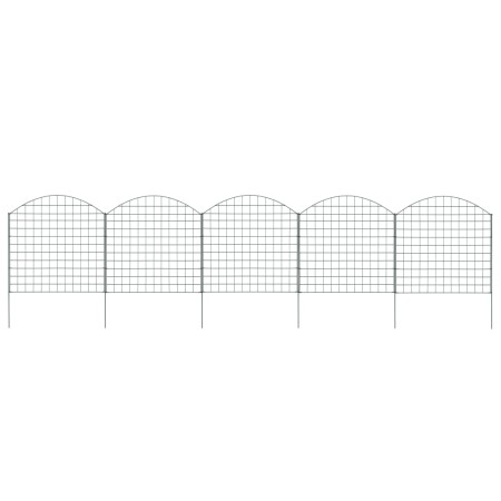 Grünes gewölbtes Gartenzaun-Set 77,5 x 78,5 cm von vidaXL, Zaunpaneele - Ref: Foro24-146103, Preis: 84,54 €, Rabatt: %