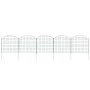 Grünes gewölbtes Gartenzaun-Set 77,5 x 78,5 cm von vidaXL, Zaunpaneele - Ref: Foro24-146103, Preis: 80,14 €, Rabatt: %