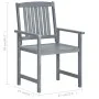 Gartenstühle mit Kissen, 8 Stück, massives graues Akazienholz von vidaXL, Gartenstühle - Ref: Foro24-3078259, Preis: 543,52 €...
