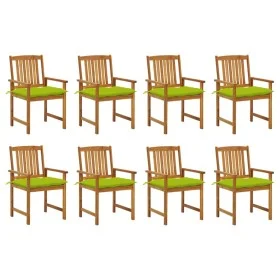 Garden chairs with cushions 8 pcs solid acacia wood by vidaXL, Garden chairs - Ref: Foro24-3078204, Price: 629,19 €, Discount: %