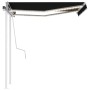 Manuell ausfahrbare Markise mit anthrazitgrauem LED-Licht 3x2,5 m von vidaXL, Markisen - Ref: Foro24-3069904, Preis: 369,86 €...