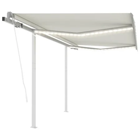 Automatic awning with LED and wind sensor cream 3x2.5 m by vidaXL, Awnings - Ref: Foro24-3069912, Price: 573,21 €, Discount: %