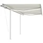 Automatic awning with LED and wind sensor cream 3x2.5 m by vidaXL, Awnings - Ref: Foro24-3069912, Price: 573,21 €, Discount: %