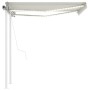 Automatic awning with LED and wind sensor cream 3x2.5 m by vidaXL, Awnings - Ref: Foro24-3069912, Price: 594,81 €, Discount: %