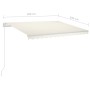 Automatic awning with LED and wind sensor cream 3x2.5 m by vidaXL, Awnings - Ref: Foro24-3069912, Price: 594,81 €, Discount: %