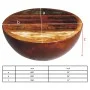 Bowl-shaped coffee table steel base solid recycled wood by vidaXL, Coffee table - Ref: Foro24-241648, Price: 93,38 €, Discoun...