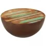 Bowl-shaped coffee table steel base solid recycled wood by vidaXL, Coffee table - Ref: Foro24-241648, Price: 93,38 €, Discoun...