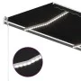 Manual retractable awning with anthracite gray LED light 4x3 m by vidaXL, Awnings - Ref: Foro24-3069944, Price: 469,06 €, Dis...