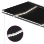 Toldo retráctil manual con luz LED gris antracita 4x3 m de vidaXL, Toldos - Ref: Foro24-3069944, Precio: 459,93 €, Descuento: %