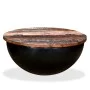 Black recycled solid wood bowl-shaped coffee table by vidaXL, Coffee table - Ref: Foro24-245259, Price: 112,65 €, Discount: %