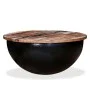Black recycled solid wood bowl-shaped coffee table by vidaXL, Coffee table - Ref: Foro24-245259, Price: 112,65 €, Discount: %