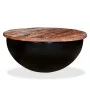 Black recycled solid wood bowl-shaped coffee table by vidaXL, Coffee table - Ref: Foro24-245259, Price: 112,65 €, Discount: %