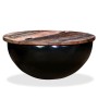 Mesa de centro de madera maciza reciclada negra en forma de bol de vidaXL, Mesas de centro - Ref: Foro24-245259, Precio: 122,...