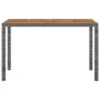 3-teilige Garten-Essgruppe mit grauen synthetischen Rattankissen von vidaXL, Gartensets - Ref: Foro24-3095500, Preis: 262,64 ...