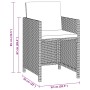 3-piece garden dining set with gray synthetic rattan cushions by vidaXL, Garden sets - Ref: Foro24-3095500, Price: 267,19 €, ...