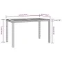 3-piece garden dining set with gray synthetic rattan cushions by vidaXL, Garden sets - Ref: Foro24-3095500, Price: 262,64 €, ...