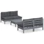 Garden furniture 5 pieces with anthracite pine wood cushions by vidaXL, Garden sets - Ref: Foro24-3096006, Price: 395,03 €, D...