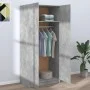 Concrete gray plywood cabinet 80x52x180 cm by vidaXL, Wardrobes - Ref: Foro24-800625, Price: 183,82 €, Discount: %