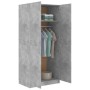 Kleiderschrank aus betongrauem Sperrholz, 80 x 52 x 180 cm von vidaXL, Kleiderschränke - Ref: Foro24-800625, Preis: 203,06 €,...
