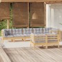 Gartenmöbel-Set 8-teilig und Kissen aus massivem Kiefernholz von vidaXL, Gartensets - Ref: Foro24-3096501, Preis: 737,17 €, R...