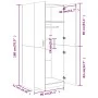 Concrete gray plywood cabinet 80x52x180 cm by vidaXL, Wardrobes - Ref: Foro24-800625, Price: 183,82 €, Discount: %