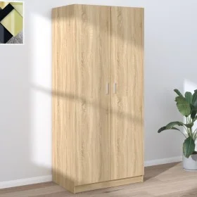 Kleiderschrank aus Sonoma-Eichensperrholz, 80 x 52 x 180 cm von vidaXL, Kleiderschränke - Ref: Foro24-800624, Preis: 193,81 €...