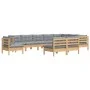 Garden furniture set 10 pieces and cushions solid pine wood by vidaXL, Garden sets - Ref: Foro24-3096754, Price: 804,46 €, Di...