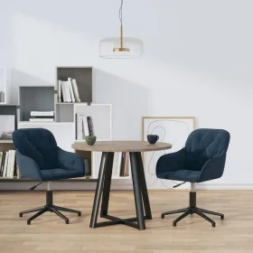 Swivel dining chairs 2 pcs blue velvet by vidaXL, dining chairs - Ref: Foro24-3103376, Price: 175,14 €, Discount: %