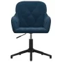 Drehbare Esszimmerstühle, 2 Stück, blauer Samt von vidaXL, Essstühle - Ref: Foro24-3103376, Preis: 175,14 €, Rabatt: %