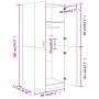 Kleiderschrank aus Sonoma-Eichensperrholz, 80 x 52 x 180 cm von vidaXL, Kleiderschränke - Ref: Foro24-800624, Preis: 206,37 €...