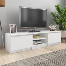 Weißer TV-Schrank aus Sperrholz, 140 x 40 x 35,5 cm von vidaXL, TV-Möbel - Ref: Foro24-800648, Preis: 81,69 €, Rabatt: %