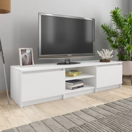 Mueble para TV madera contrachapada blanco 140x40x35,5 cm de vidaXL, Muebles TV - Ref: Foro24-800648, Precio: 81,58 €, Descue...