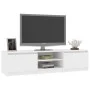 Weißer TV-Schrank aus Sperrholz, 140 x 40 x 35,5 cm von vidaXL, TV-Möbel - Ref: Foro24-800648, Preis: 81,58 €, Rabatt: %