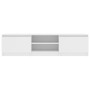 Weißer TV-Schrank aus Sperrholz, 140 x 40 x 35,5 cm von vidaXL, TV-Möbel - Ref: Foro24-800648, Preis: 83,13 €, Rabatt: %