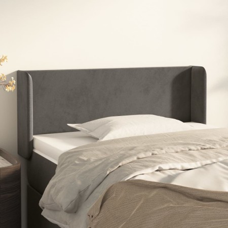 Dunkelgraues Samtkopfteil 103x16x78/88 cm von vidaXL, Kopf- und Fußteile - Ref: Foro24-3118531, Preis: 51,93 €, Rabatt: %