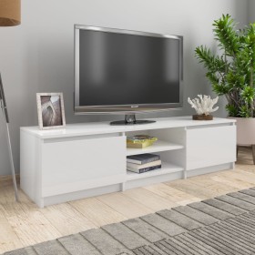 Sperrholz TV-Möbel glänzend weiß 140x40x35,5cm von vidaXL, TV-Möbel - Ref: Foro24-800654, Preis: 96,15 €, Rabatt: %