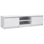 Sperrholz TV-Möbel glänzend weiß 140x40x35,5cm von vidaXL, TV-Möbel - Ref: Foro24-800654, Preis: 95,03 €, Rabatt: %