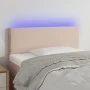 Cabecero con LED cuero sintético color capuchino 80x5x78/88 cm de vidaXL, Cabeceros y pies de cama - Ref: Foro24-3121409, Pre...